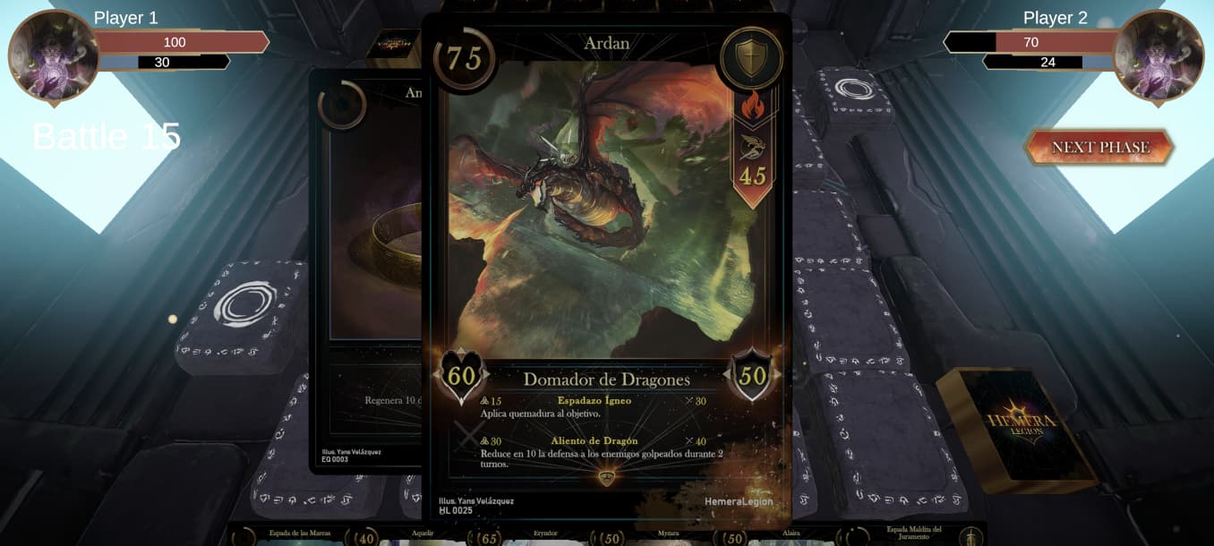 Team selection and hero lineup in Hemera Legion